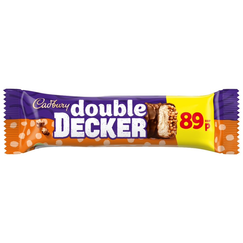 Cadbury Double Decker Chocolate Bar 54.5g (Pack of 48)