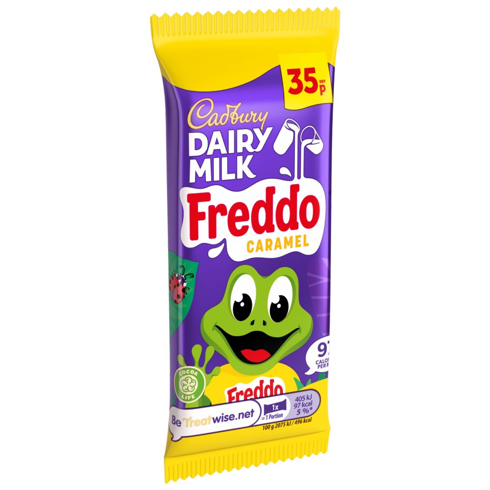 Cadbury Dairy Milk Freddo Caramel Chocolate Bar 19.5g (Pack of 60)