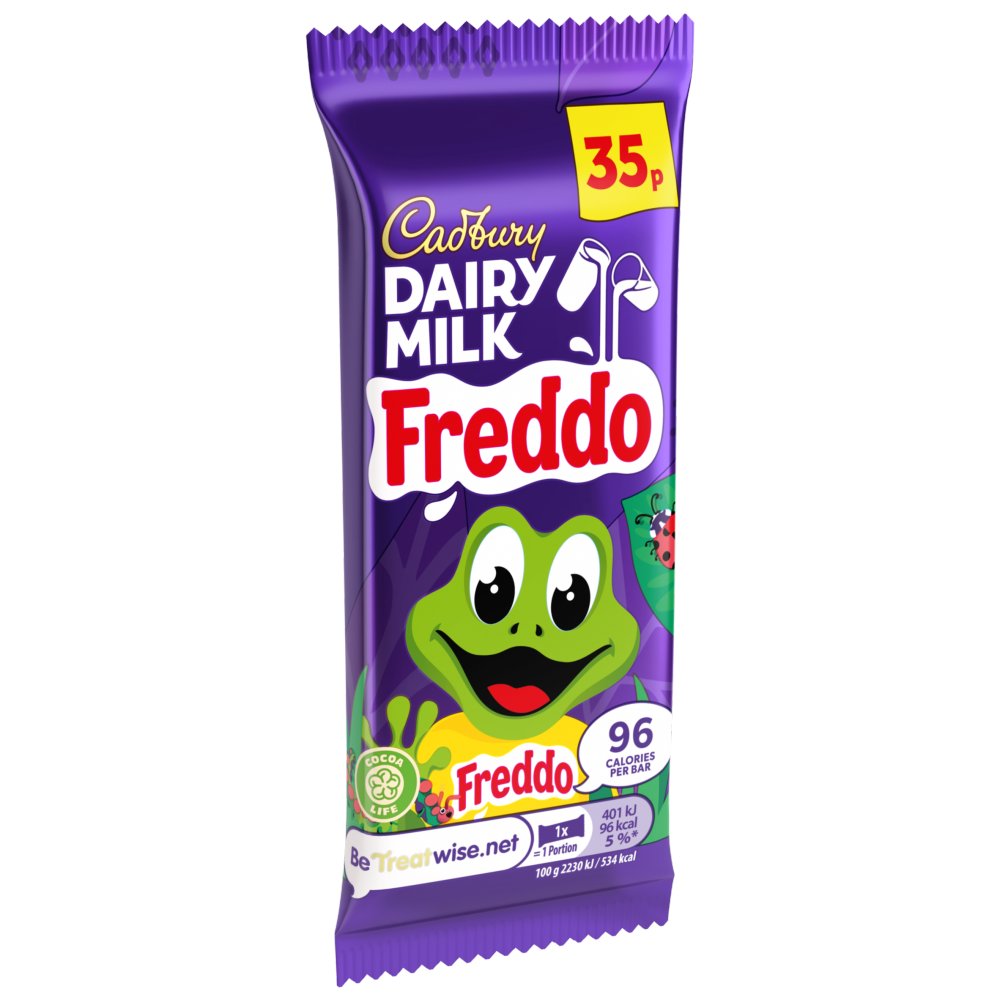 Cadbury Dairy Milk Freddo Chocolate Bar 18g (Pack of 60)