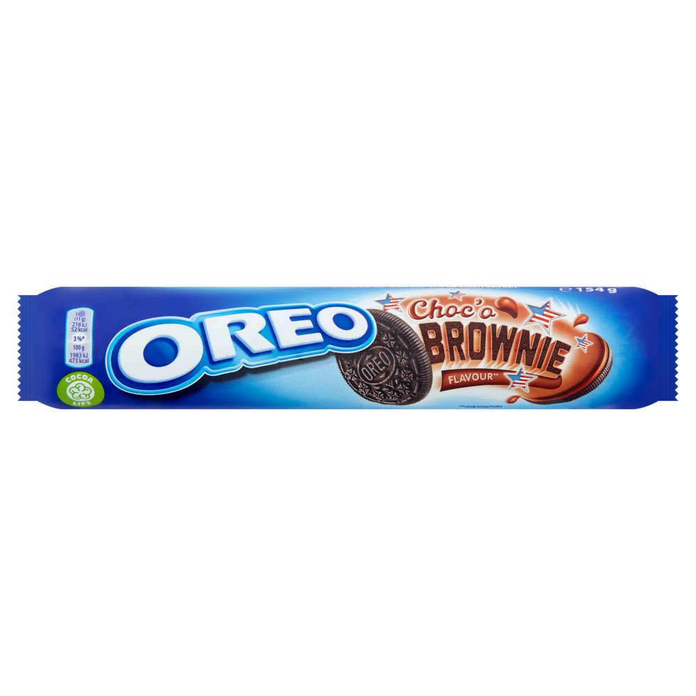 OREO Choco Brownie Sandwich Biscuits 154g (Pack of 16)