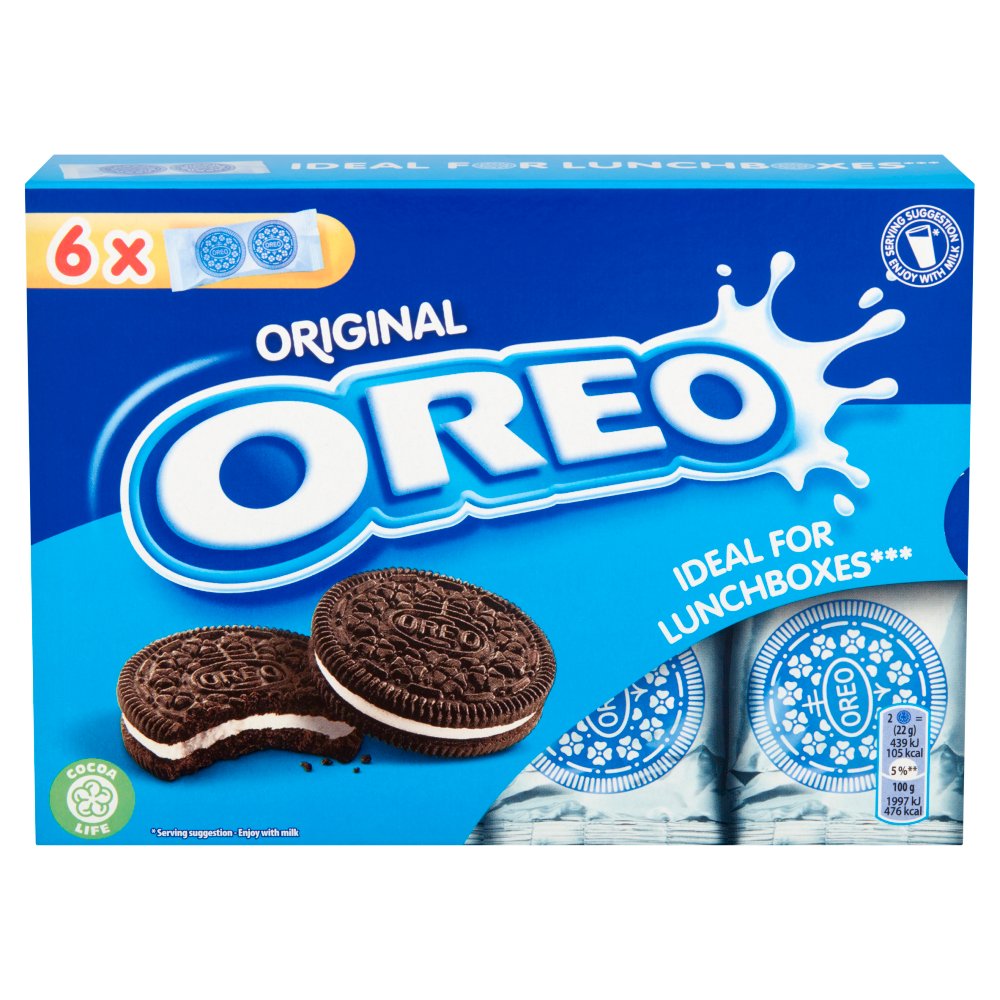 OREO Original Vanilla Sandwich Biscuits 132g (Pack of 7)
