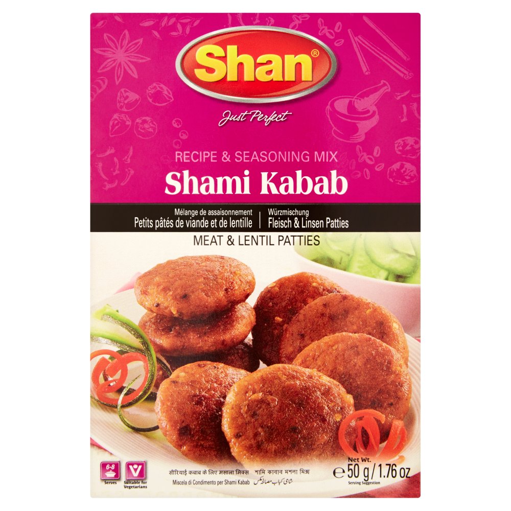Shan Shami Kabab Recipe & Seasoning Mix 50g (Pack of 12)