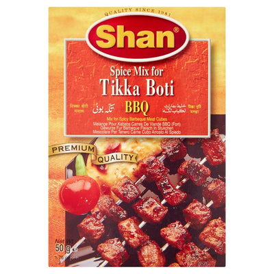 Shan Spice Mix for Tikka Boti BBQ 50g (Pack of 12)
