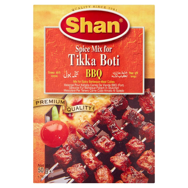 Shan Spice Mix for Tikka Boti BBQ 50g (Pack of 12)