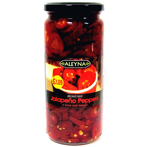 Aleyna Sliced Red Jalapeno 480g (Pack of 6)
