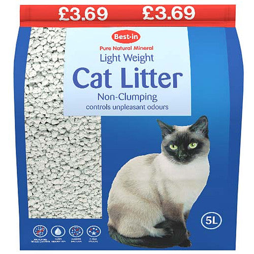 Bestone Non Clump Hygiene Cat Litter 5Ltr (Pack of 1)