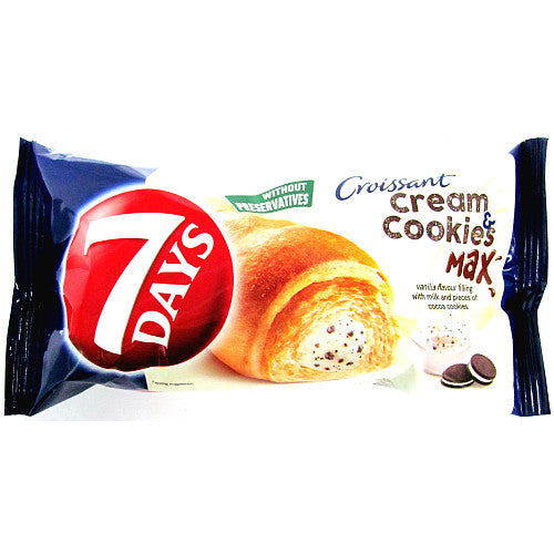 7Days Vanilla Cream & Cookie Croissant 80g (Pack of 1)