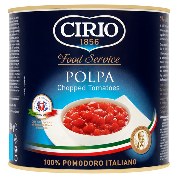 Cirio Polpa Chopped Tomatoes 2.5kg (Pack of 6)