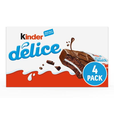 Kinder Delice Cake 4 Bar x 39g (Pack of 6)