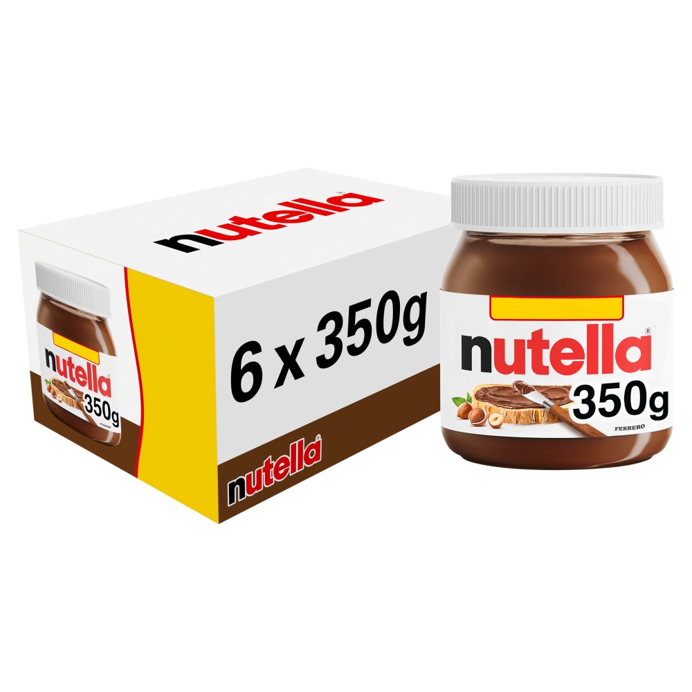 NUTELLA® Hazelnut spread with cocoa 350g (Pack of 6)