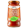 Sacla' Whole Cherry Tomato Italian Pasta Sauce with Basil 350g (Pack of 6)