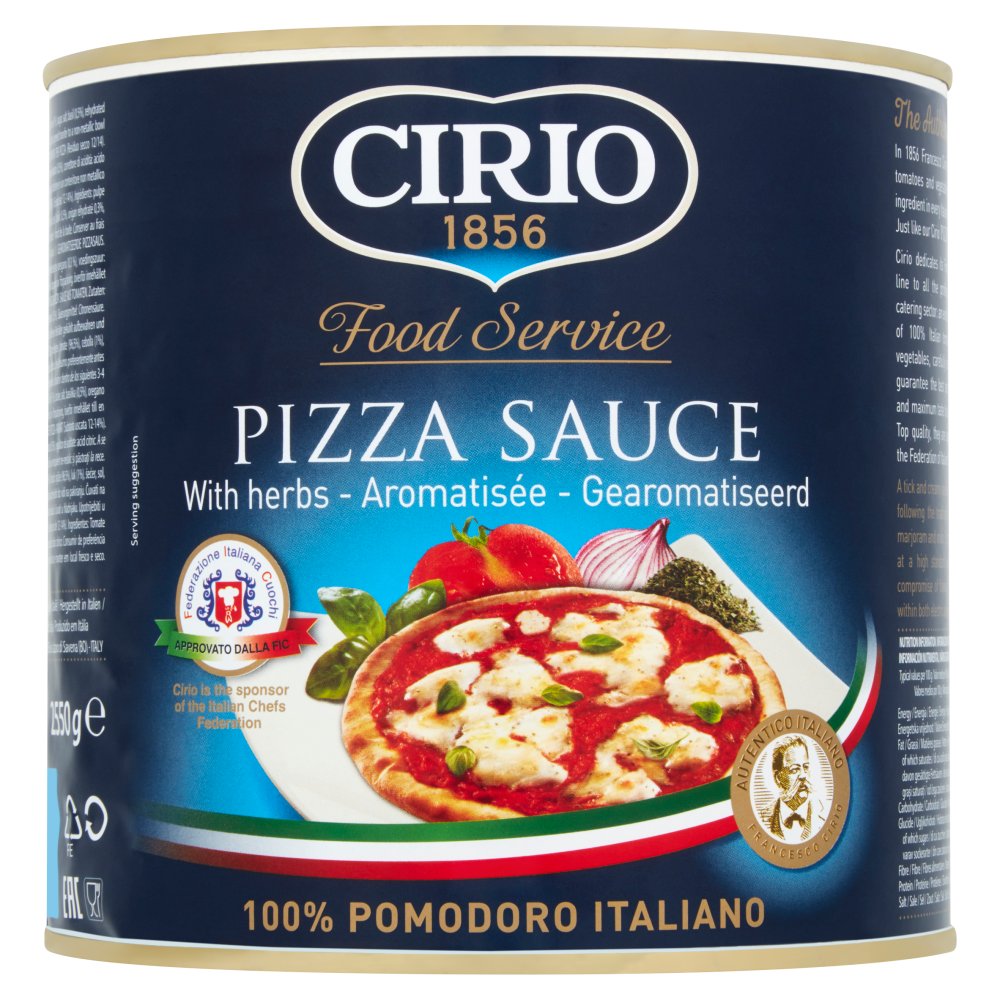 Cirio Food Service Pizza Sauce with Herbs 2.55kg (Pack of 1)