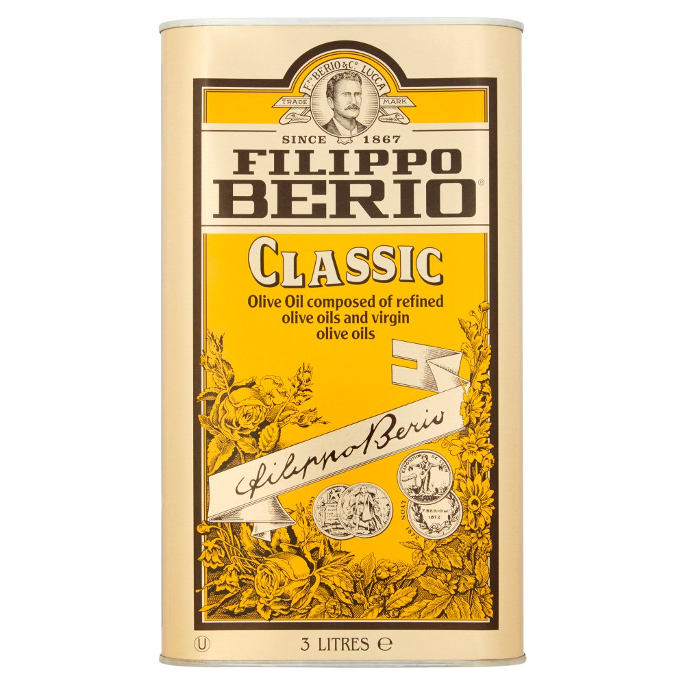 Filippo Berio Classic Olive Oil 3 Litres (Pack of 4)