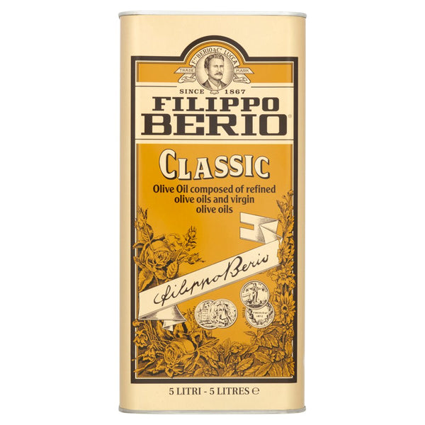 Filippo Berio Classic Olive Oil 5 Liters (Pack of 4)