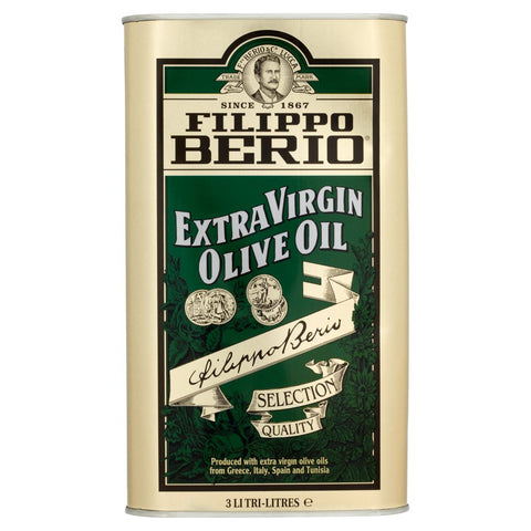 Filippo Berio Extra Virgin Olive Oil 3 Liters (Pack of 1)