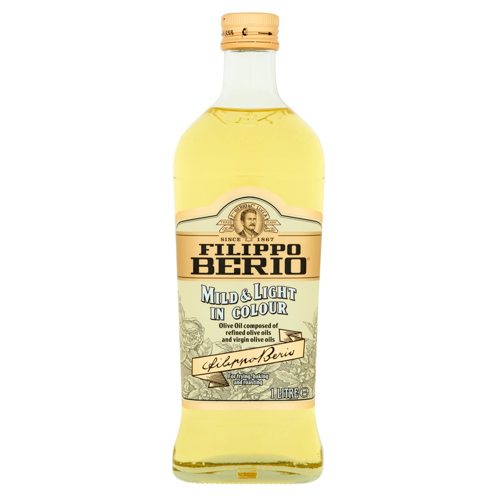 Filippo Berio Mild & Light in Colour Olive Oil 1Litre (Pack of 1)