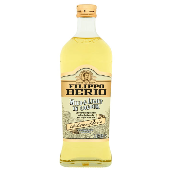 Filippo Berio Mild & Light in Colour Olive Oil 1Litre (Pack of 1)