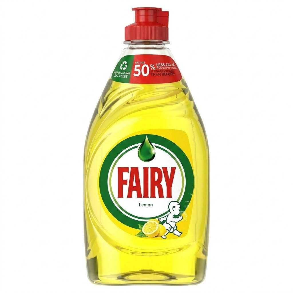 Fairy Lemon Washing Up Liquid with LiftAction 320ML (Pack of 10)