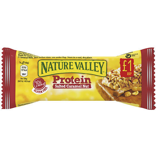 Nature Valley Protein Salted Caramel Nut 40g (Pack of 12)