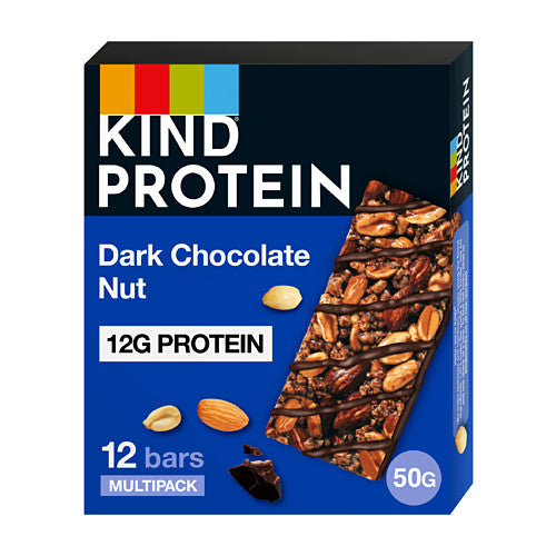 Kind Protein Dark Chocolate Nut Bars 12 x 50g (Pack of 1)