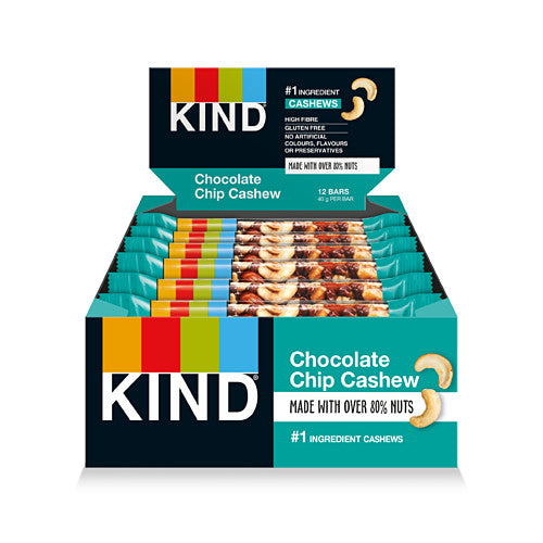 KIND Chocolate Chip Cashew Bar 40g (Pack of 12)