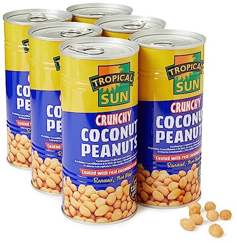 Tropical Sun Crunchy Coconut Peanuts 330g(Pack of 6)
