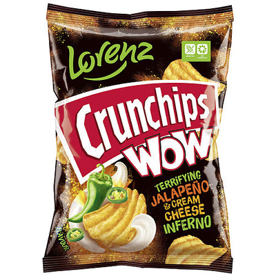 Lorenz Wow Jalapeno & Cream Cheese  80g (Pack of 12)