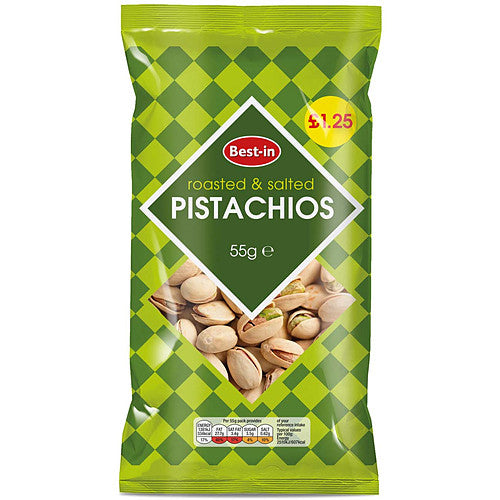 Bestin Roasted Pistachios 55g (Pack of 12)