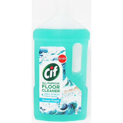 Cif Floor Cleaner Ocean 950ml (Pack of 8)