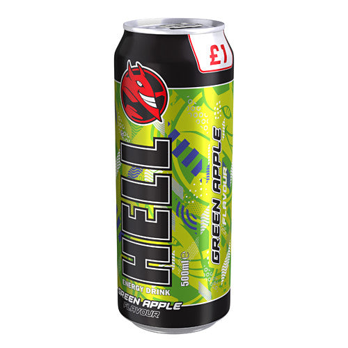 Hell Energy Green Apple 500ml (Pack of 12)