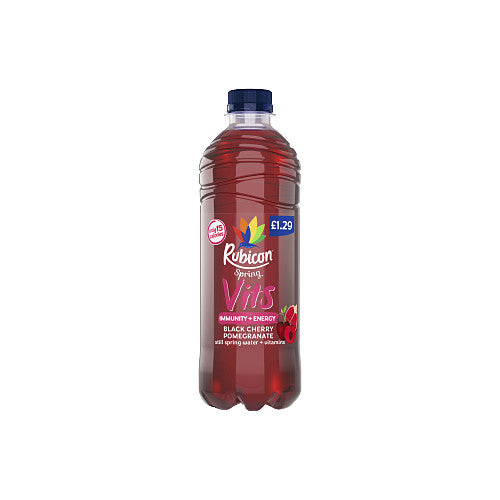 Rubicon Spring Vits Black Cherry Pomegranate 500ml (Pack of 12)