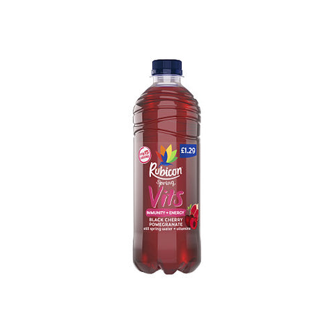 Rubicon Spring Vits Black Cherry Pomegranate 500ml (Pack of 12)