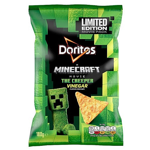 Doritos Zingy Salt & Vinegar Tortilla Chips Sharing Bag Crisps 180g (Pack of 12)