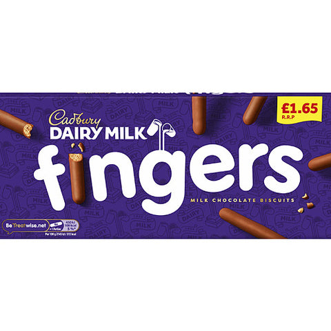 Cadbury Dairy Milk Fingers 114g (Pack of 12)