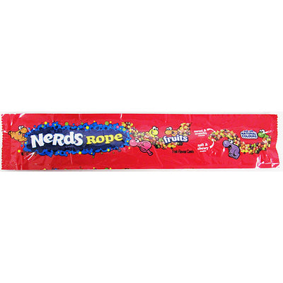 Nerds Candy Rope Fruits Fruit-Flavour Candy 26g (Pack of 24)