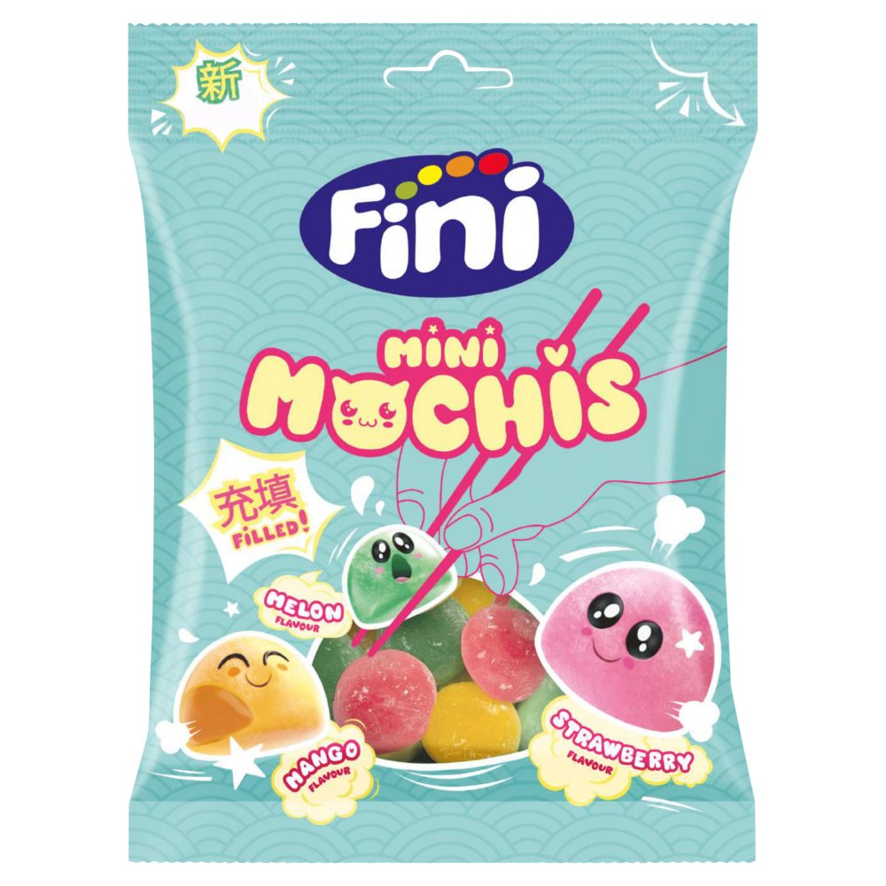 Fini Mini Mochis Melon Flavour Strawberry Flavour Mango Flavour 90g (Pack of 12)
