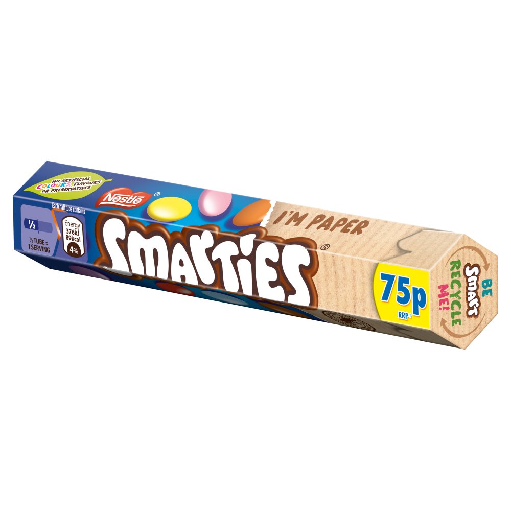 Smarties Milk Chocolate Tube 38g (Pack of 24)