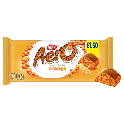 Aero Orange Chocolate Sharing Bar 90g (Pack of 15)