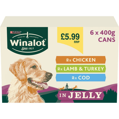 WINALOT Classics Mixed in Jelly Wet Dog Food 400G  (Pack of 4)