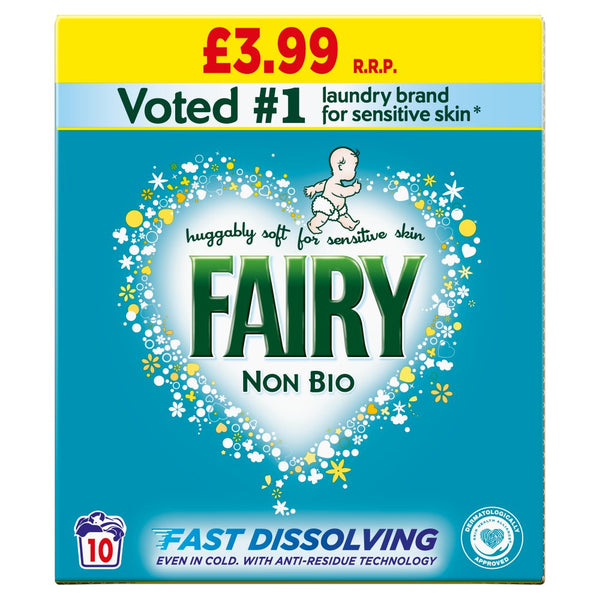 Fairy Non Bio Washing Powder 10 Washes 600g (Pack of 6)