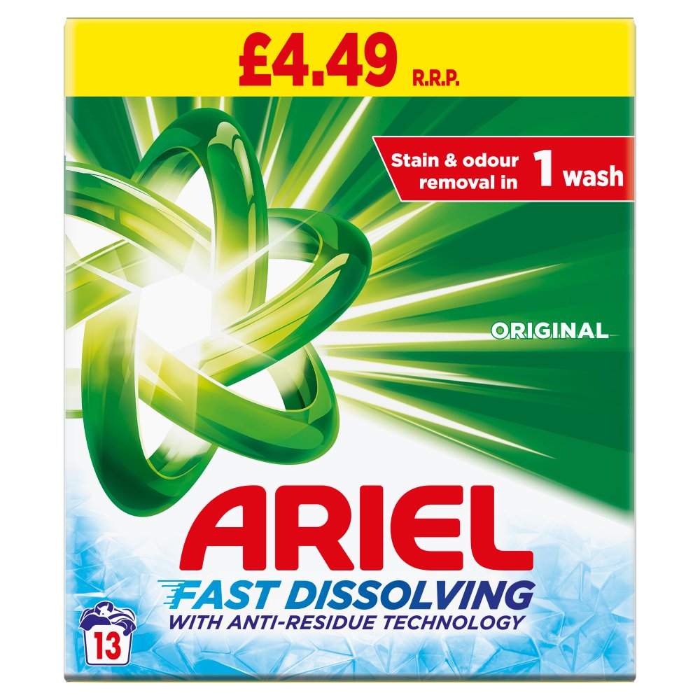 Ariel Washing Powder Original 715g, 13 Washes (Pack of 6)