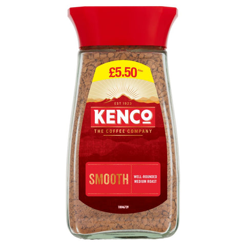 Kenco Smooth Instant Coffee 100g (Pack of 6)
