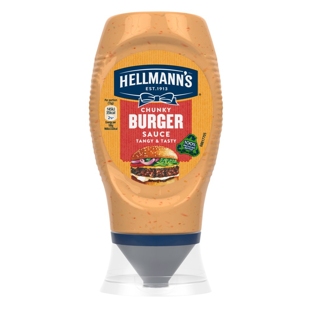 Hellmann's Chunky Burger Sauce 250ml (Pack of 8)