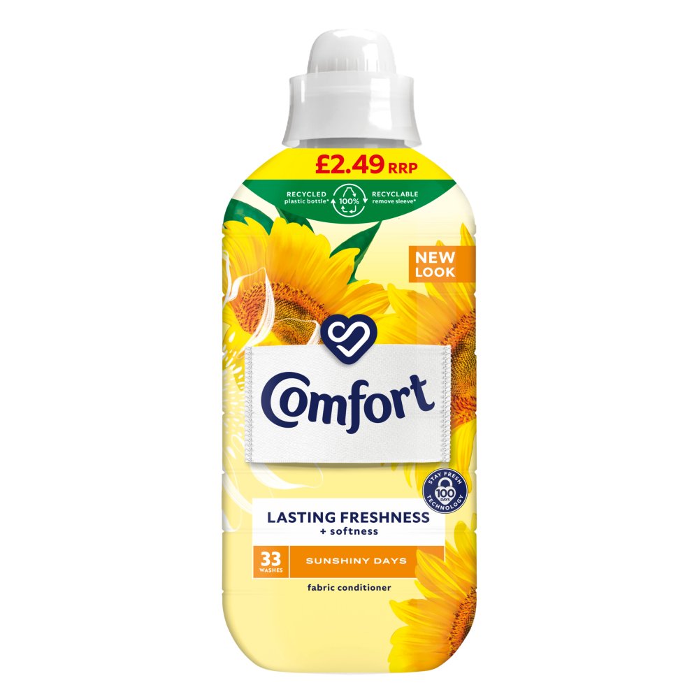 Comfort Fabric Conditioner Sunshiny Days 33 Wash 990ml (Pack of 8)