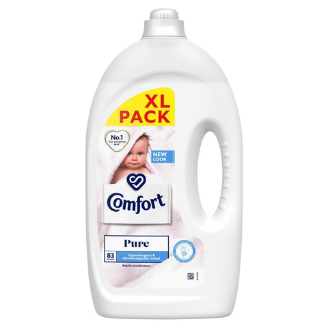 Comfort Fabric Conditioner Pure 83 washes 2.49 L (Pack of 4)
