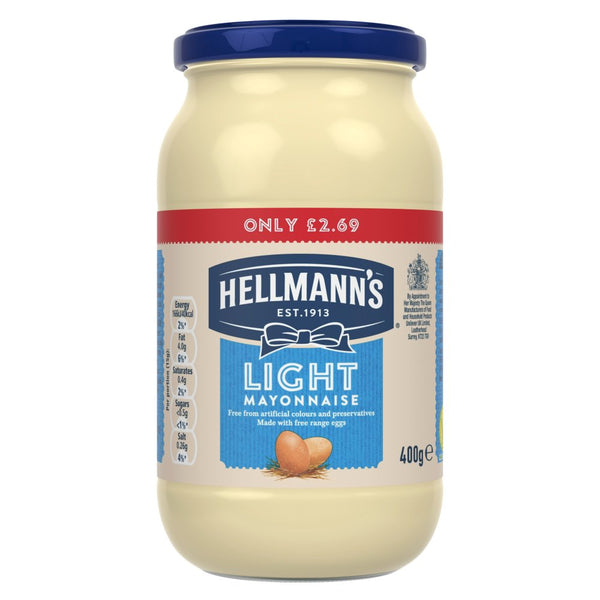 Hellmanns Light Mayonnaise 400g (Pack of 6)