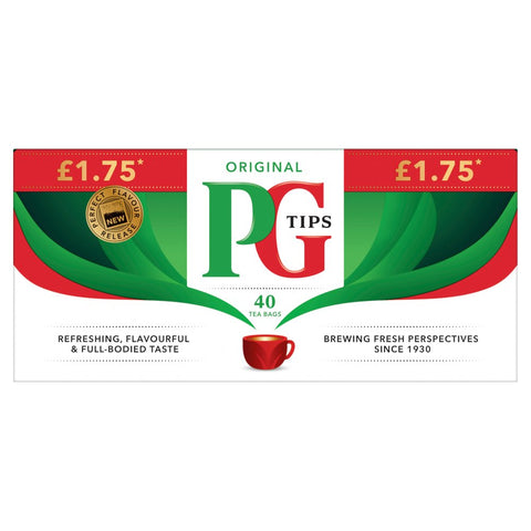 PG Tips The Original 40 Pyramid Bags 116g (Pack of 6)