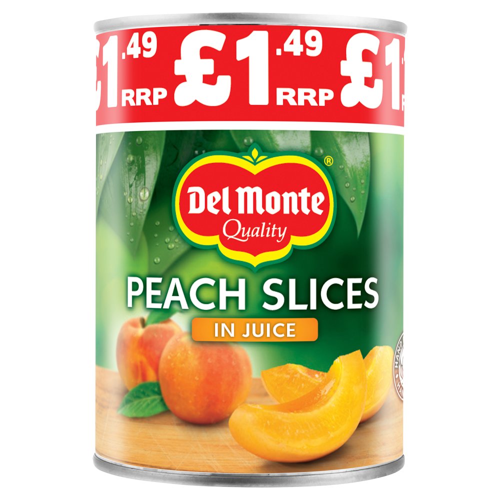 Del Monte Peach Slices in Juice 415g (Pack of 6)