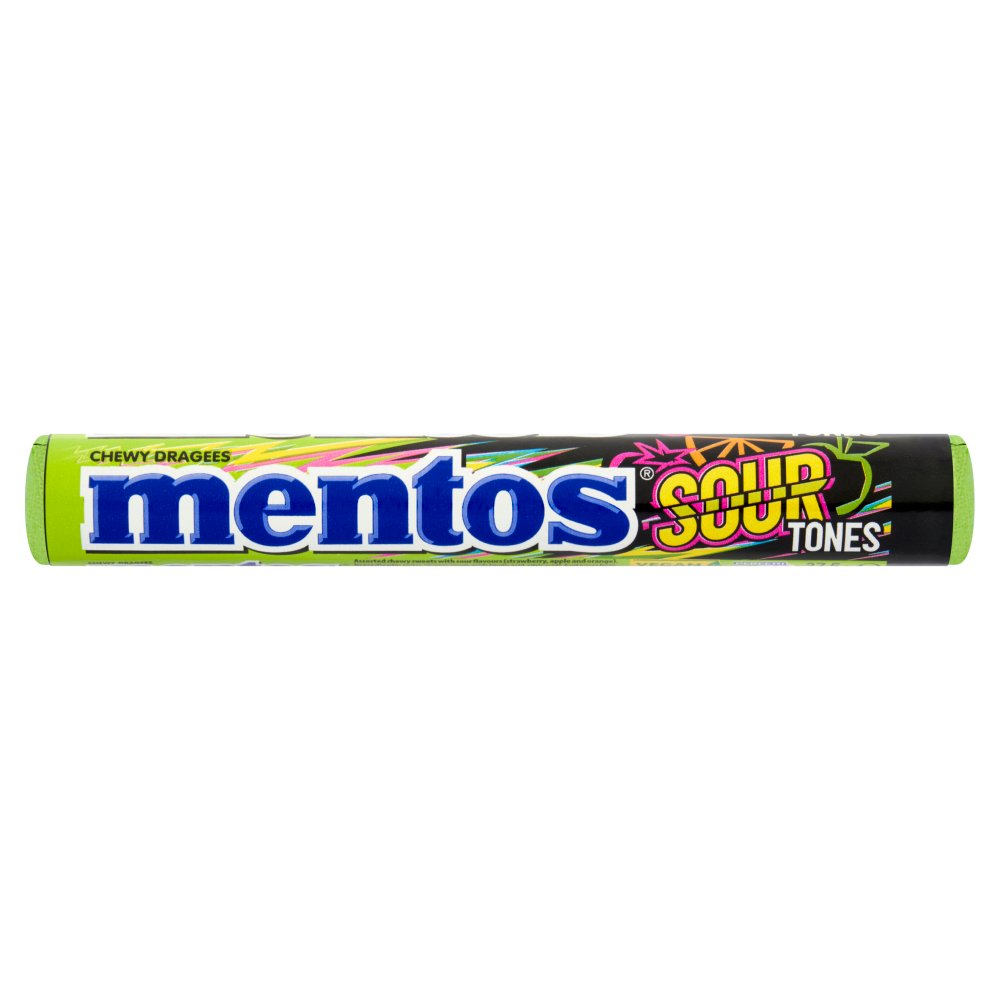 Mentos Sour Tones Chewy Dragees 37.5g (Pack of 40)