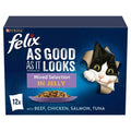 Felix As Good As It Looks Mixed Selection in Jelly 12 x 85g (Pack of 4)
